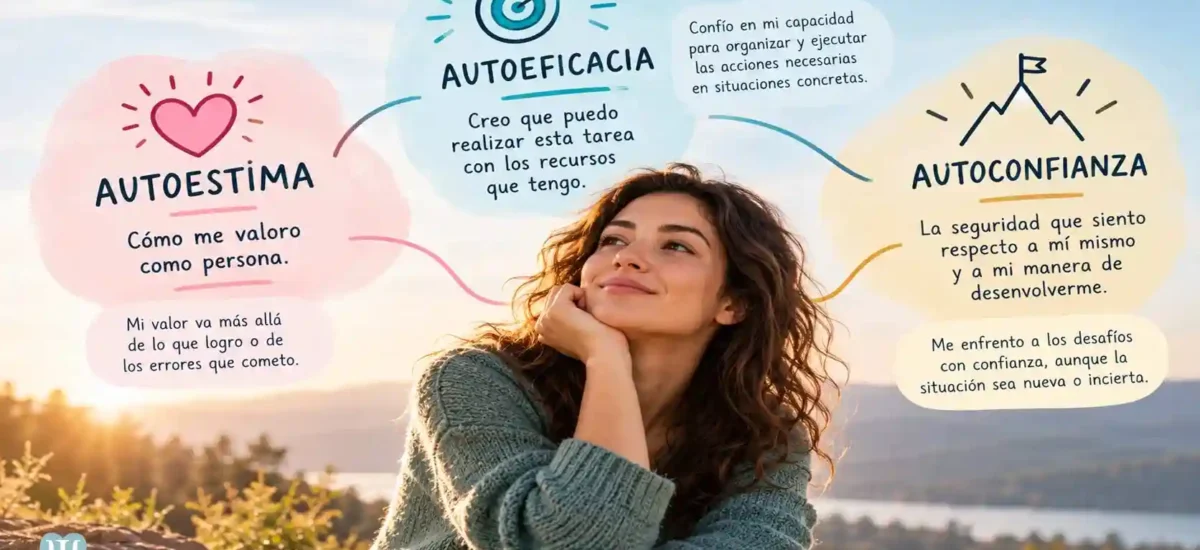 Autoestima, autoconfianza y autoeficacia: diferencias entre los tres conceptos