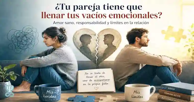 ¿Tu pareja tiene que llenar tus vacíos emocionales?