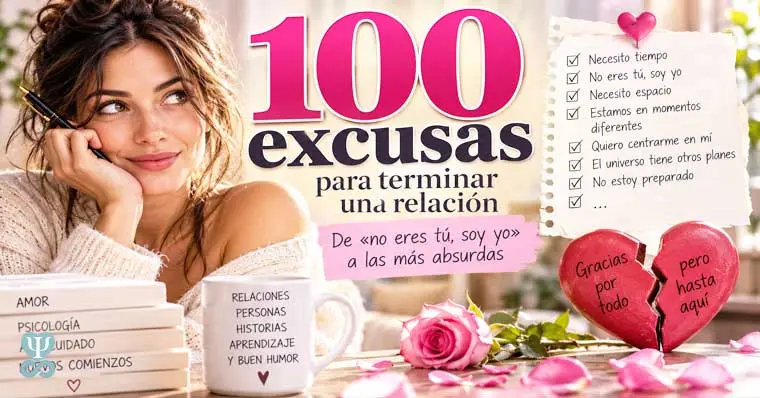100 excusas para terminar una relación y lo que significan