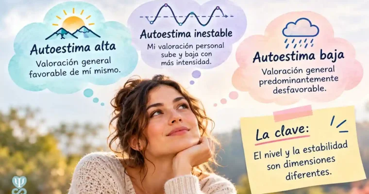 Autoestima alta, baja e inestable: qué significan realmente estas etiquetas